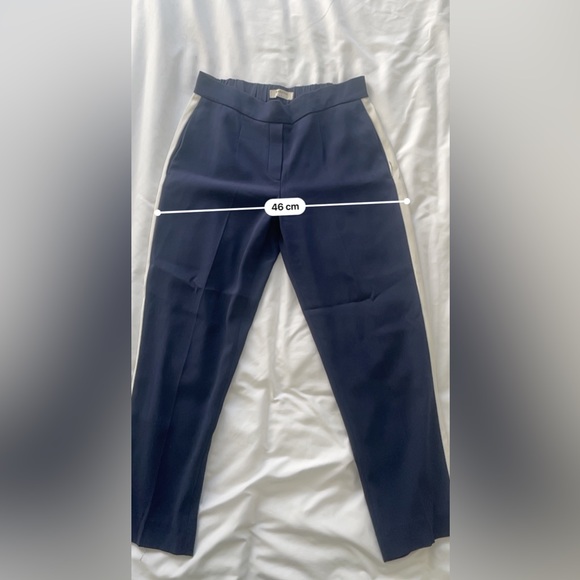 Navy Babaton dress pant with stripe - Picture 6 of 8